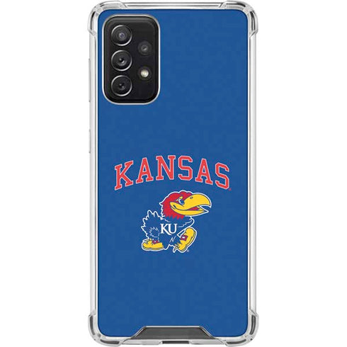 University of Kansas Collegiate Text Galaxy A72 5G Clear Case